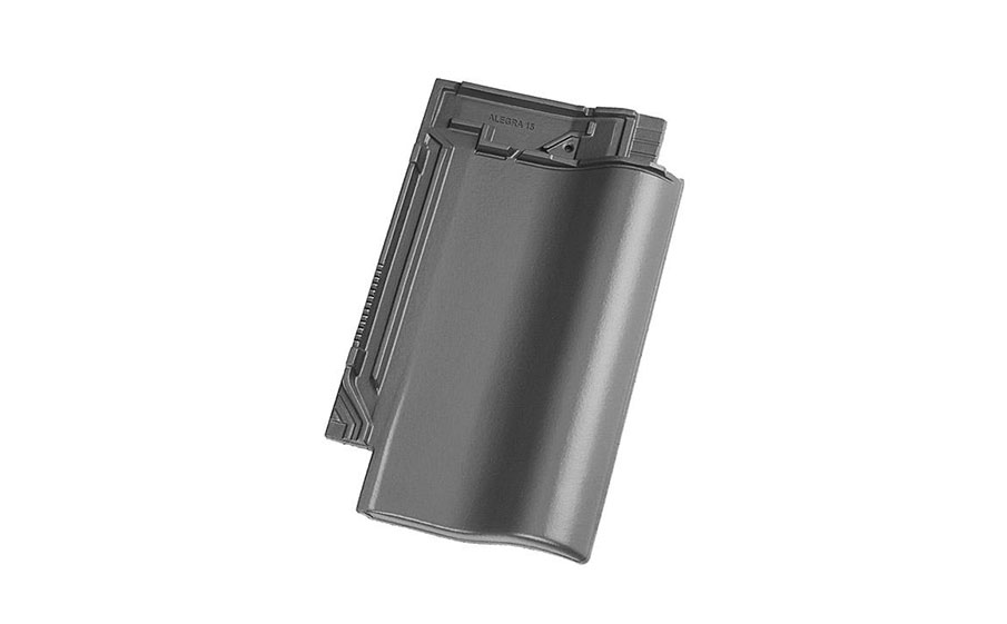 Керамическая черепица рядовая Koramic Alegra 15 Dark Grey