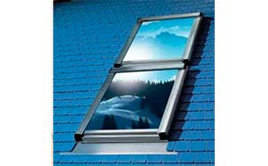 Комплект из 2-х окладов (одно над другим) для плоской кровли VELUX ESK 0012, 550*780 мм