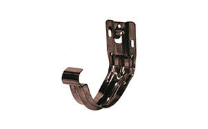Крюк крепления жёлоба универсальный AQUASYSTEM темно-коричневый RR32, D 125 мм