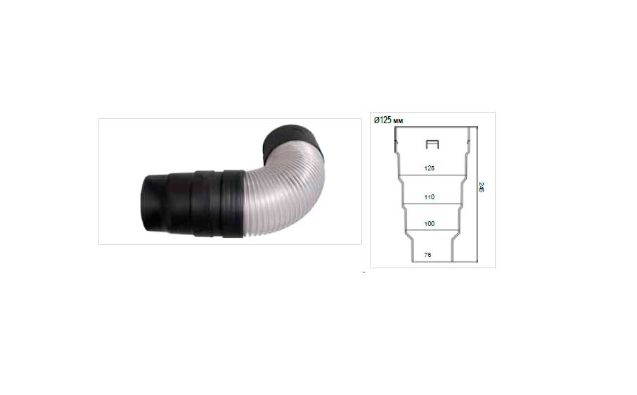 Гофрированная труба VIRTUM (MDM), d = 125 мм