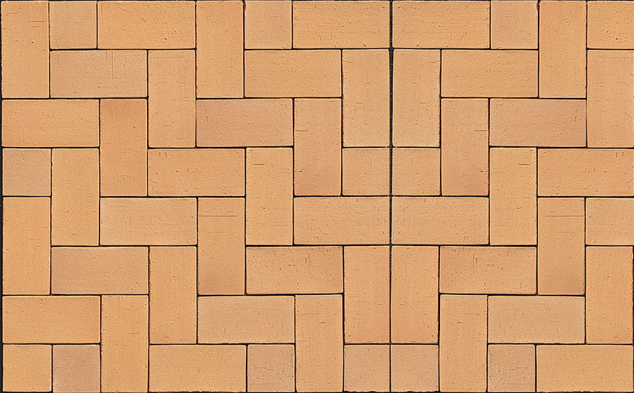 Тротуарная клинкерная брусчатка Muhr №02 Gelb-bunt, 200*100*52 мм
