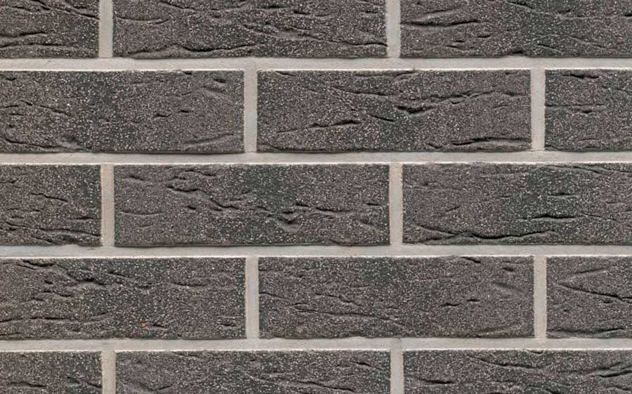 Фасадная плитка ручной формовки Feldhaus Klinker R735 Classic antharcit mana, 240*71*14 мм