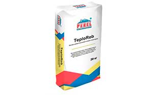 Цементно-известковая штукатурка PEREL TeploRob 5528 зима, 20 кг