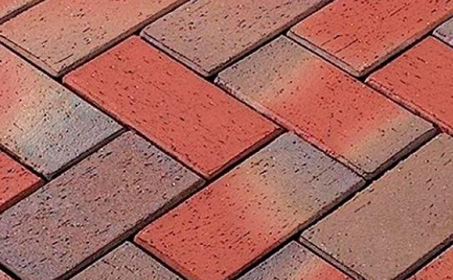 Тротуарная клинкерная брусчатка LHL Klinkier i AKA (CRH) TERRA VITTORIA красно-фиолетовая, 200*100*52 мм