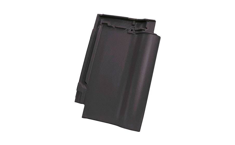 Керамическая черепица рядовая Koramic Alegra 12 Deep Black Engobe