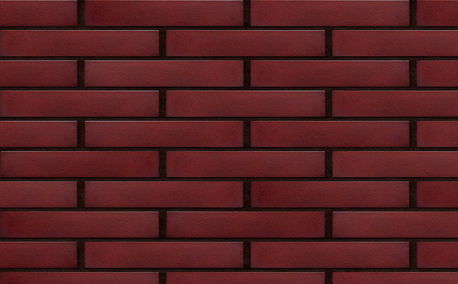 Клинкерная фасадная плитка KING KLINKER Dream House Piccolo Кармазиновый остров (07), 250*30*10 мм