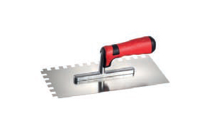 Кельма Maurerfreund Smoothing Trowel с зубцами 6*6, мягкая ручка, 280*130*0,7 мм