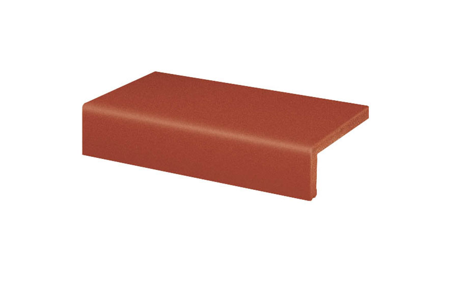 Клинкерная ступень прямоугольная Euramic Classic E361 naturrot, 240х115х52х10 мм
