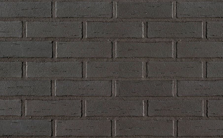 Кирпич клинкерный полнотелый Roben Aarhus anthrazit гладкий, 240*115*52 мм