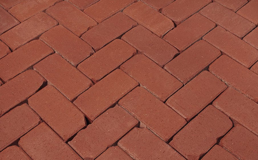 Тротуарная клинкерная брусчатка Penter Retro Rot, 200x100x52 мм