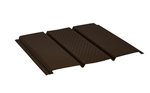 Софит с центральной перфорацией AQUASYSTEM PURAL коричневый (RR 32), 1*0,303 м