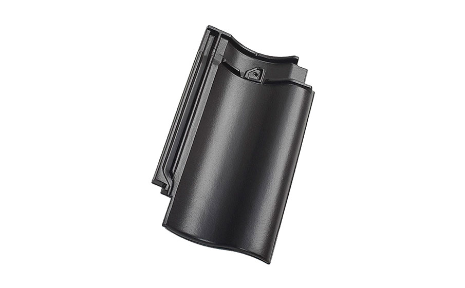 Керамическая черепица рядовая Koramic Cavus 14 (E88) Deep Black Engobe