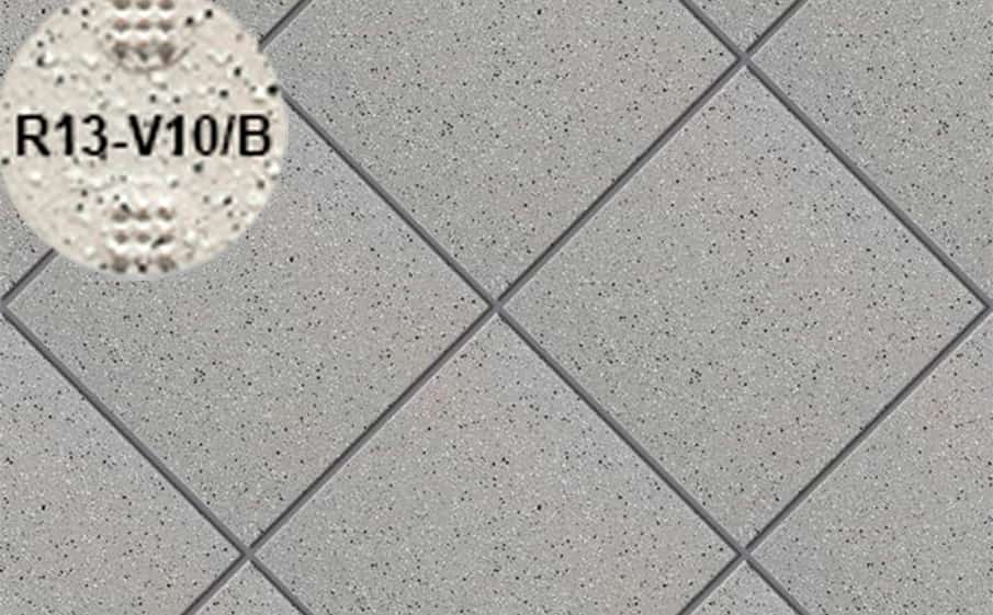 Плитка напольная для промышленных помещений Stroeher Secuton ТS60 grau (R13-V10/B), 196*196*10 мм