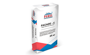 Цементная шпатлевка PEREL Facade-c 5650 серая, зима, 25 кг