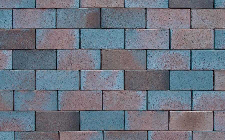 Тротуарная клинкерная брусчатка ABC Mitternachtblau, 200x100x52 мм