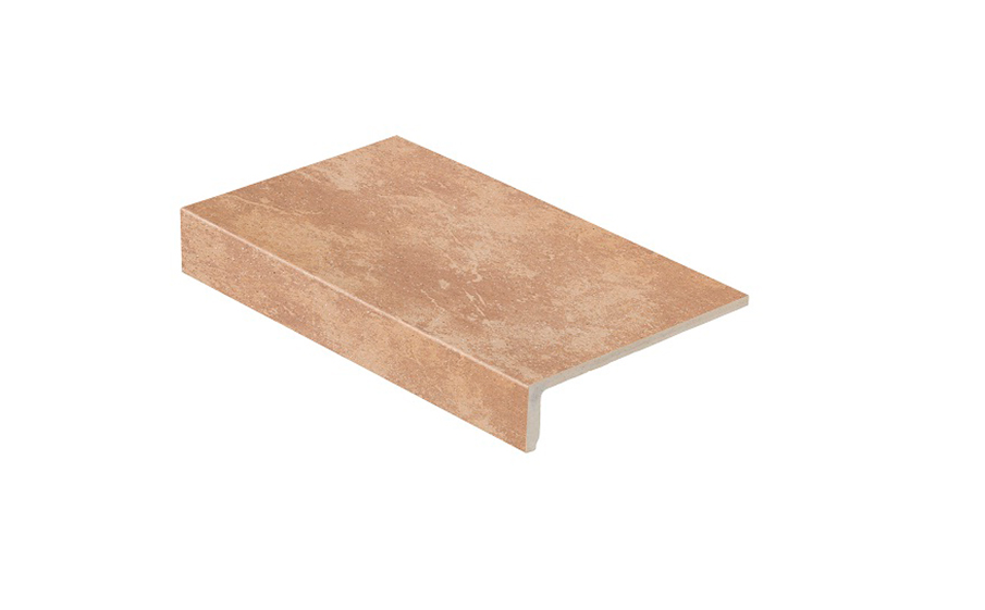 Клинкерная ступень прямоугольная Stroeher Keraplatte Roccia 835 sandos, 240x175х52x10 мм