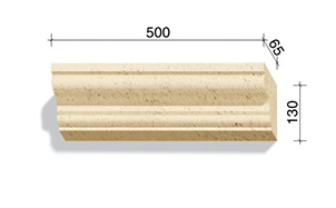 Угловой элемент для наличников и карнизов White Hills Тиволи 720-00, 500*65*130