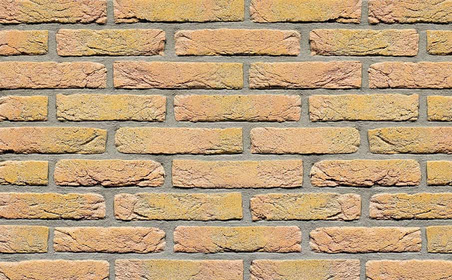 Кирпич облицовочный ручной формовки Terca Geel Donker Genuanceerd Grofzand, 210*100*40 мм
