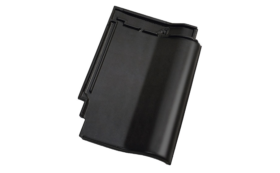 Керамическая черепица рядовая Koramic Alegra 8 Deep Black Engobe