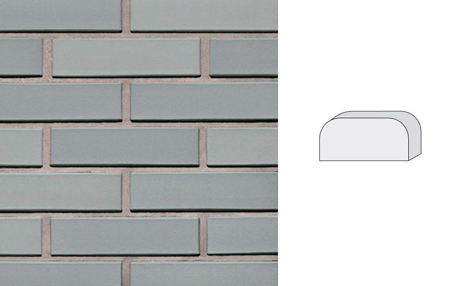 Кирпич клинкерный полнотелый LHL Klinkier i AKA (CRH) SYRIUSZ CIENIOWANY фасонный QW2, 250*120*65 мм
