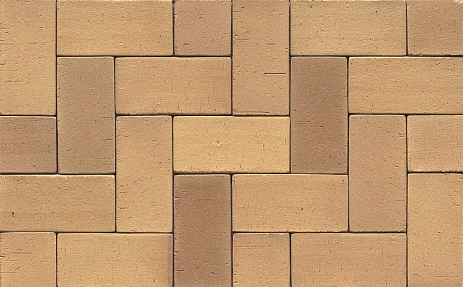Тротуарная клинкерная брусчатка Muhr №06 Hellbraun-bunt, 200*100*52 мм