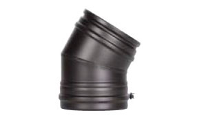 Отвод SCHIEDEL PERMETER 25 30 град. черный, D 300/350 мм
