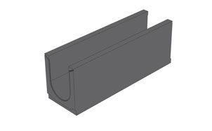 Лоток универсальный Gidrolica BGU DN200 №15-0 кл. С250, 1000*298*370 мм