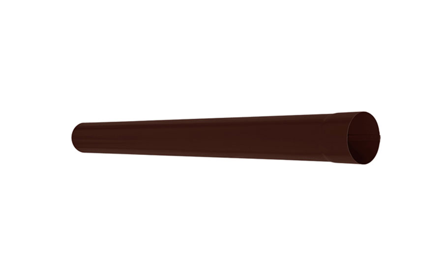 Труба водосточная AQUASYSTEM PURAL MATT коричневый RAL 8017, D 90 мм, L 1 м