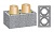 Керамический дымоход SCHIEDEL UNI двухходовой 4 п.м, 36*67 см, D 20-20 см