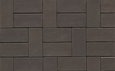 Тротуарная клинкерная брусчатка Muhr №05 Eisenschmelz Schwarzbraun, 240*61*71 мм