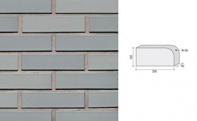 Кирпич клинкерный полнотелый LHL Klinkier i AKA (CRH) SYRIUSZ CIENIOWANY фасонный QW1, 250*120*65 мм