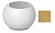 Бетонный Вазон-1 ВЫБОР,  гранит желтый