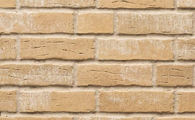 Клинкерная фасадная плитка Stroeher Steinlinge 371 silberbeige рельефная NF14, 240*71*14 мм