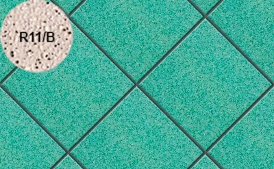 Плитка напольная для промышленных помещений Stroeher Secuton ТS50 mint (R11/B), 196*196*10 мм