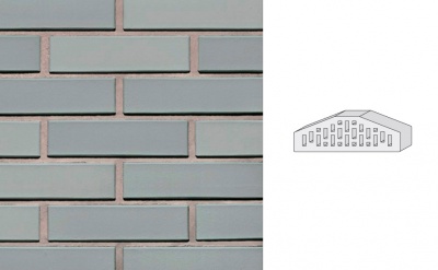 Кирпич клинкерный пустотелый LHL Klinkier i AKA (CRH) SYRIUSZ CIENIOWANY фасонный D-1 PERFOROWANA, 250*120*65 мм