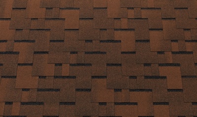 Гибкая черепица TEGOLA Футуро коричневый, 100*33,7 см