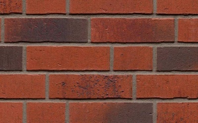 Фасадная плитка ручной формовки Feldhaus Klinker R754 Vascu carmesi carbo, 240*71*14 мм