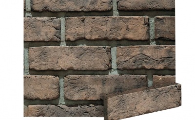 Фасадная плитка ручной формовки LHL Klinkier i AKA (CRH) ZWART MANGAAN WDF, 214*10*65 мм