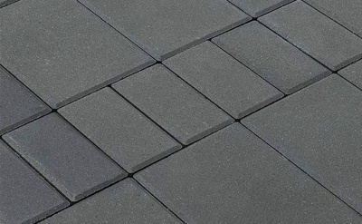 Плитка тротуарная BRAER Мозайка серый 100/200/300*60 мм