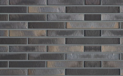 Кирпич клинкерный пустотелый Roben Chelsea basalt-bunt, 240*115*52 мм