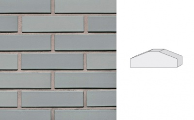 Кирпич клинкерный полнотелый LHL Klinkier i AKA (CRH) SYRIUSZ CIENIOWANY фасонный D-1, 250*120*65 мм