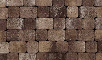 Плитка тротуарная ВЫБОР Классико 1КО.6 M, Листопад Хаски бело-бежево-коричневый гранит (в комплекте 2 камня)