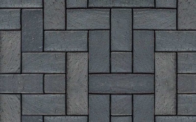 Клинкерная тротуарная брусчатка ABC Berlin blau-anthrazit, 200х100х45 мм