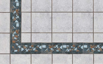 Угол для бордюра Stroher Keraplatte Roccia RO01, 125*125*10мм