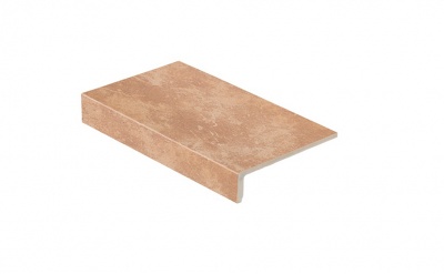 Клинкерная ступень прямоугольная Stroeher Keraplatte Roccia 835 sandos, 240x175х52x10 мм