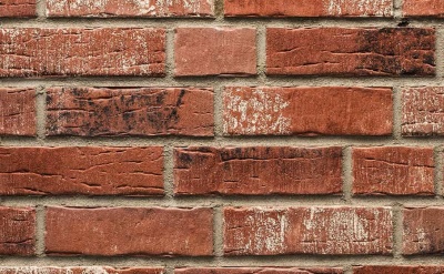 Клинкерная фасадная плитка Stroeher Steinlinge 374 shabbyrot рельефная NF14, 240*71*14 мм