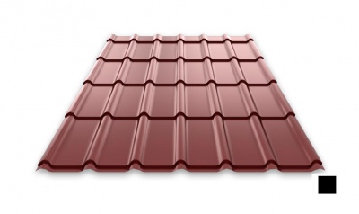 Металлочерепица Ruukki Decorrey Grand, цвет RR33 черный