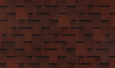 Гибкая черепица TEGOLA Футуро красный, 100*33,7 см