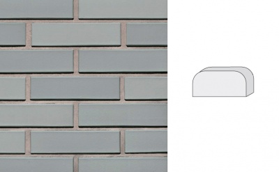 Кирпич клинкерный полнотелый LHL Klinkier i AKA (CRH) SYRIUSZ CIENIOWANY фасонный QW2, 250*120*65 мм