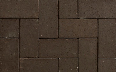 Тротуарная клинкерная брусчатка ABC Schieferschwarz, 200х100х52 мм